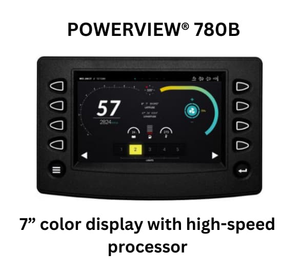 Powerview 7800B with a vibrant 7-inch color display and a powerful high-speed processor for optimal user experience